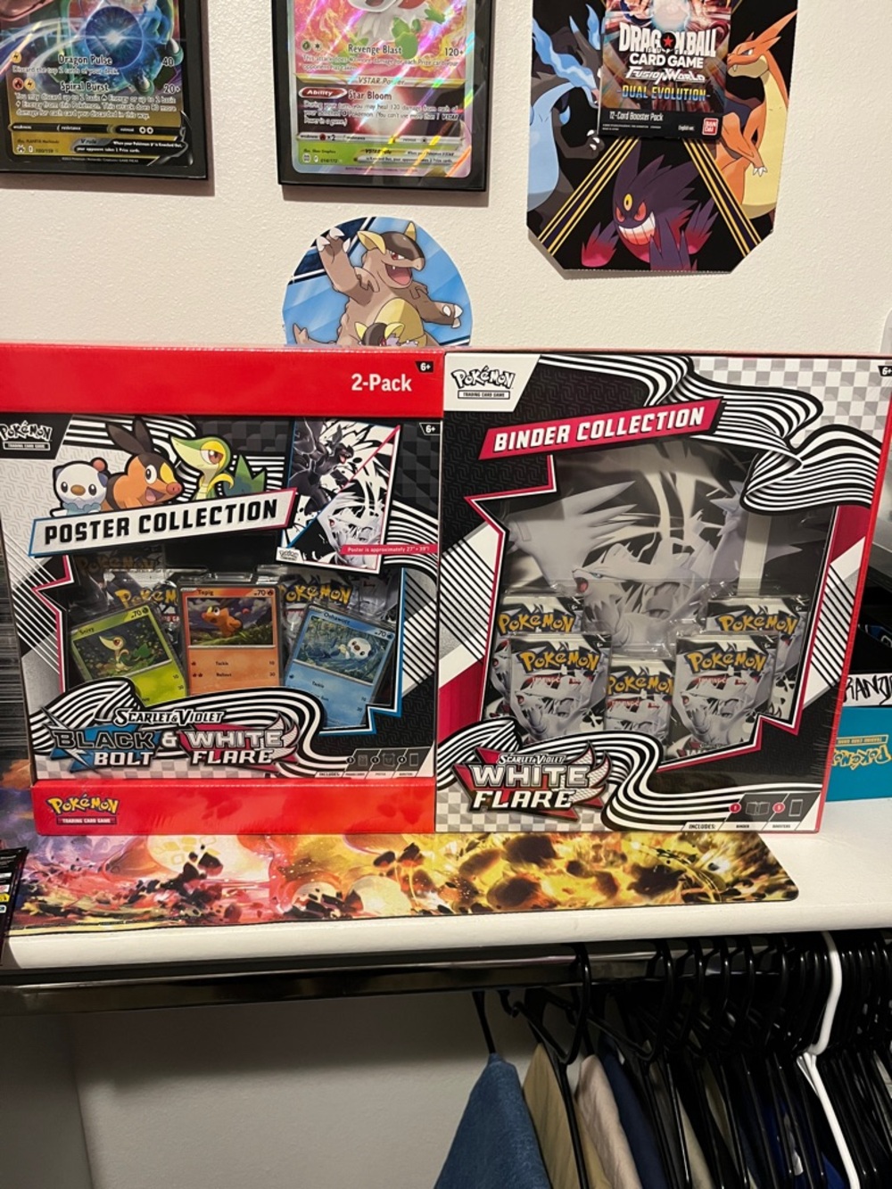 Pokémon Scarlet & Violet BlackBolt + WhiteFlare Poster & Binder set